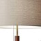 Homeroots Walnut Wood & Metal Table Lamp15 x 7 x 26.25 in. 372570 - alternate 5